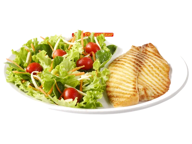 Fish Filet Grill, prato completo com acompanhamentos